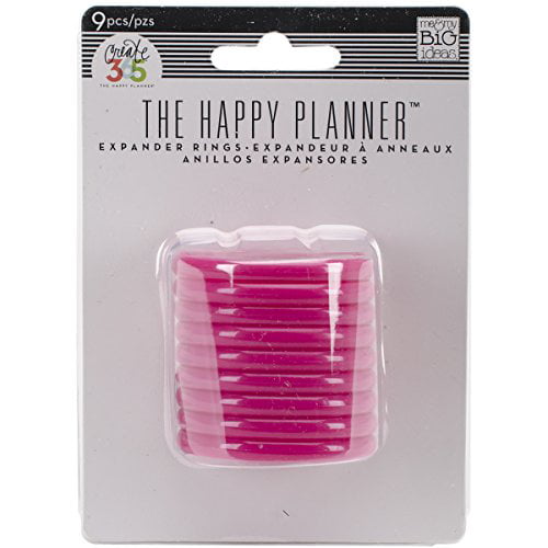 Me And My Big Ideas Create 365 Collection Planner Discs Standard Clear Hot Pink 