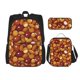 thumbnail image 1 of Easygdp Almond Nuts Mochila para Niños y Niñas con Set de Caja de Almuerzo y Estuche para Lápices 3 en 1, Mochila Escolar Estampada para Adolescentes, 1 of 7