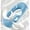 Velvet Light Blue, variant on Sleep Pillow Full Body Pillow with Removable Cover, Cooling Pillow, Supporting Rear Abdomen, Legs, and Hips