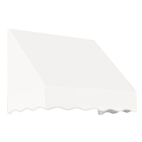 Awntech 3.38 Ft San Francisco Closed-Sided Fixed Awning Canopy (40.5in x 24in x 42in), White