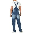 thumbnail image 4 of Awdenio Overalls Pants for Men Casual Lightweight Cotton Slim Fit Denim Jumpersuit Workwear Pockets Rompers Ripped Pants Suspender Cargo Trousers, 4 of 7
