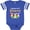Football Blue and White, variant on Guinea Pig Whisperer Boys or Girls Baby Bodysuit