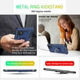 thumbnail image 5 of Compatible for Moto G Stylus 2021 Case with HD Screen Protector, [Military-Grade] Magnetic Ring Holder Kickstand Shockproof Protective Phone Case for Motorola Moto G Stylus 2021, Blue, 5 of 13