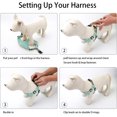 thumbnail image 3 of Arnés para perros de tela de gamuza suave al tacto, chaleco para mascotas, arnés reflectante ajustable que no tira para cachorros, perros pequeños y medianos, 3 of 8