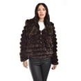 thumbnail image 4 of Chamarra de peluche con capucha Roman Fashion juvenil 24192 cafe, 4 of 5