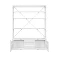 thumbnail image 2 of ACME Cargo Bookshelf & Ladder (TV Stand) in White, 2 of 5