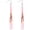 Pale Pink, variant on Native Long Beaded Tassel Earrings for Women, Boho Handmade Colorful Beads Statement Dangle Earing Prom Jewelry Gift.[p5389]