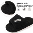 thumbnail image 3 of BERANMEY Adjustable Strap Slippers for Women Men Slip on Cozy Open Toe Womens Slippers Indoor Memory Foam Insole House Slippers Socks Cozy Fuzzy House Shoes Indoor/Outdoor, 3 of 9