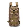 thumbnail image 2 of Bolsa de camuflaje para senderismo al aire libre, mochila de camuflaje para acampar y cazar, mochila deportiva con doble cremallera, equipo de entrenamiento, color pitón barro., 2 of 7