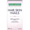 Nature's Bounty Hair Skin & Nails Biotin Support Lustrous Hair 60ct, 6-Pack