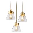 thumbnail image 4 of KPIBEST 3 Light Gold Pendant Lighting Modern Pendant Light, Adjustable Pendant Light Fixture for Kitchen Island Dinning Room Bedroom, 4 of 11