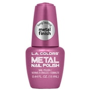 L.A. COLORS Long Lasting Chip Resistant Metal Nail Polish, Mimosa, 0.44 fl oz