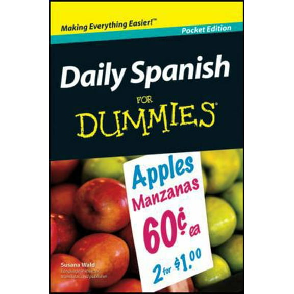 Pre-Owned Daily Spanish for Dummies Pocket Edition (Paperback) 0470548193 9780470548196