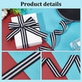 thumbnail image 3 of 20mm Striped Ribbon 50 Yard Classic Grosgrain Fabric Ribbon Polyester Gift Wrap Striped Ribbon, 3 of 8