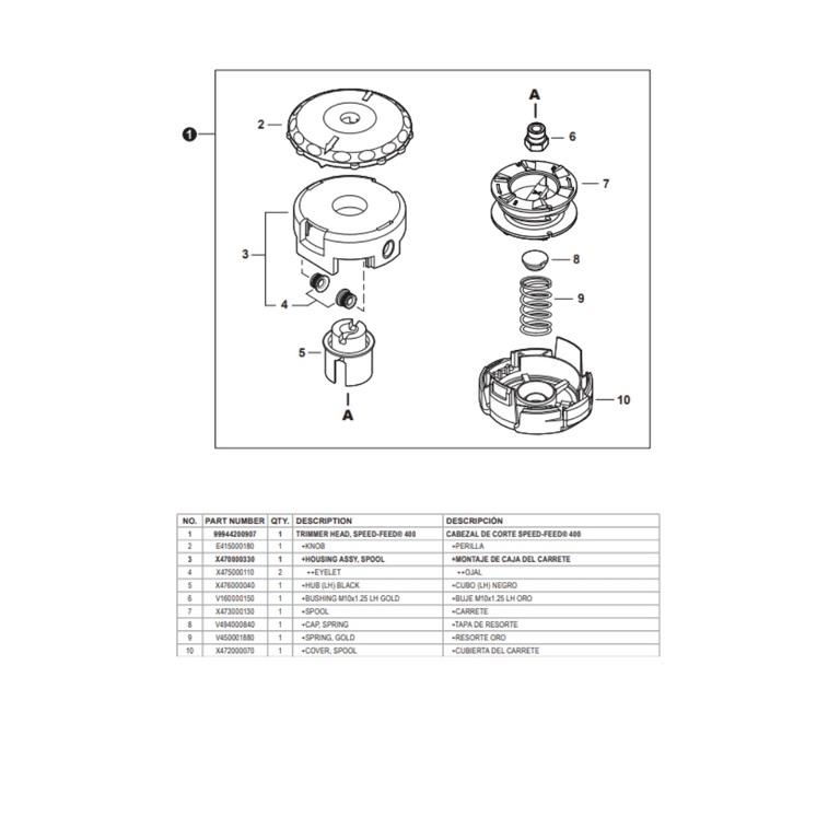 GENUINE ECHO SPEED FEED 400 TRIMMER HEAD FITS MOST GT-225 GENUINE ECHO SPEED FEED 400 TRIMMER HEAD FITS MOST GT-225
