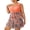 Orange, variant on Plus-Size Two-Piece Printed Women's Swimsuit Pink XL