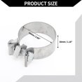 thumbnail image 5 of Unique Bargains Exhaust Pipe Clamp / Exhaust Muffler Tube Joint for Car Truck / Durable Stainless Steel 2.60" 30mm / 1 Pc Silver Tone, 5 of 6