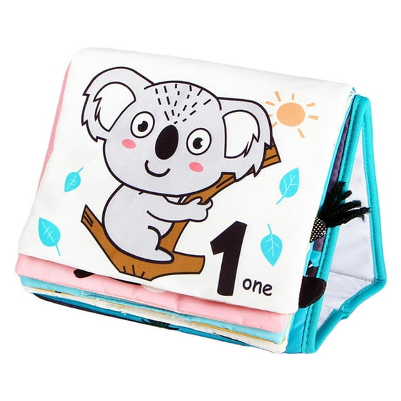 figatia Montessori Baby Soft Cloth Book My First Book Toy for 0-3 Year Olds Boys & Girls animal world