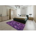 thumbnail image 4 of Ahgly Company Indoor Rectangle Patterned Dark Orchid Purple Area Rugs, 5' x 8', 4 of 6