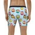 thumbnail image 4 of Salouo Cute Cartoon Owls 3 Pattern Men's Boxer Briefs, Soft & Breathable Underwear Elastic Waistband Briefs for Men,1-Pack, 4 of 7