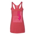 thumbnail image 2 of AmericanFlag Awareness Tri-Blend Racerback Tank Top, Vintage Red, X-Large, 2 of 3