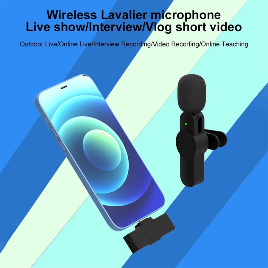Mini Wireless Bluetooth TypeC Microphone MIC for Android Phone Live