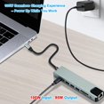 thumbnail image 3 of Hub USB-C Vrebrey 8 en 1 4K HDMI 85W PD USB-A USB-C, 3 of 6