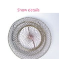 thumbnail image 4 of Lobster Mesh Fishing Net Prawn Crab Cage Folding Trap Net Foldable Metal Wire Fish Shrimp Basket, 4 of 10