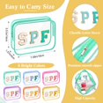 thumbnail image 3 of Bolsas de maquillaje Kacctyen de PVC transparente e impermeable con parche de chenilla, 3 of 7