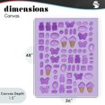thumbnail image 4 of Stupell Industries Cottage Lilac Purple Toned Candies Canvas Art, 36 x 48, by LISH Creative, 4 of 8