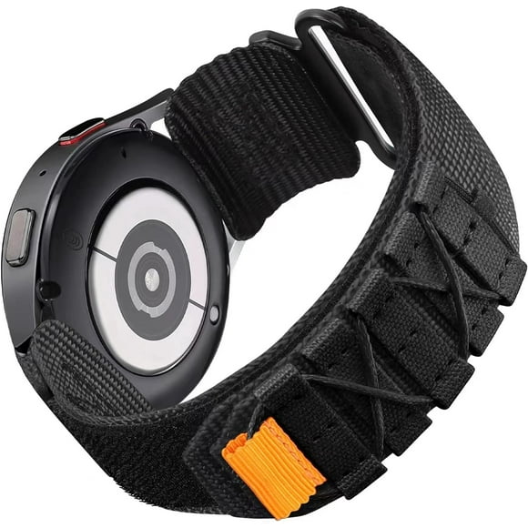 TRAHOO-Compatible with Ticwatch Pro 5 Enduro Bands, 24mm Rugged Nylon Sports Strap with Woven Loop Design Compatible with Ticwatch Pro 5 Enduro/Pro 5 Smartwatch