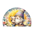thumbnail image 1 of Aooww Easter Bunny Wooden Half Round Door Mat Indoor Entrance Washable Half Circle Area Rugs Non Slip Half Moon Rug Semi Circle Bathroom Rugs Floor Carpet for Kitchen Bedroom Fireplace Decor,G, 1 of 6