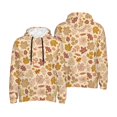 thumbnail image 6 of Bingfone Fall Leaves Men's Drawstring Hoodie Long Sleeve Pocket Sweatshirts-X-Large, 6 of 6