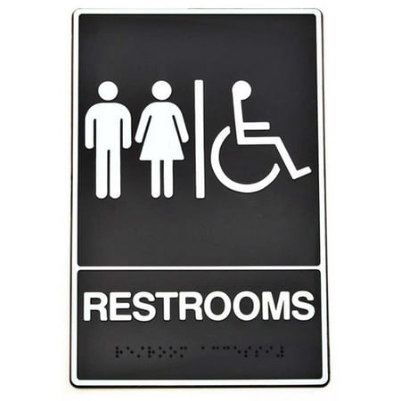 UPC 029069200091 product image for Hy-Ko Braille Restroom Handicap Access Sign (Set of 3) | upcitemdb.com