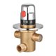thumbnail image 1 of Válvula termostática Válvula termostática de control de temperatura Mezclador de ducha de agua fría y caliente Válvula mezcladora de latón G1 / 2 Válvula de desvío de ducha de tres vías para sistema Irfora Válvula termostática, 1 of 7