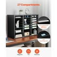 thumbnail image 6 of VEVOR Literature Organizer, 27 Compartments Office Mailbox with Removable Shelves, Wooden Mailbox Sorter Particle Board Office Home Classroom Storage, File Sorter for Files, Documents, Papers, Black, 6 of 18