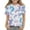 White, variant on AUNVITO Boys Girls Printed Casual Short Sleeve T-shirt Round Neck Top Y2K Daily Wear
