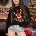 thumbnail image 2 of TBWNWG Pyjamas de l'Action de Grâce pour Enfants, Chandail à Capuchon à Col Rond d'Hiver pour Filles Manches Longues Imprimé de Noël Chandail Chaud et Confortable pour Temps Froid, Taille 7-8 Ans, 2 of 4