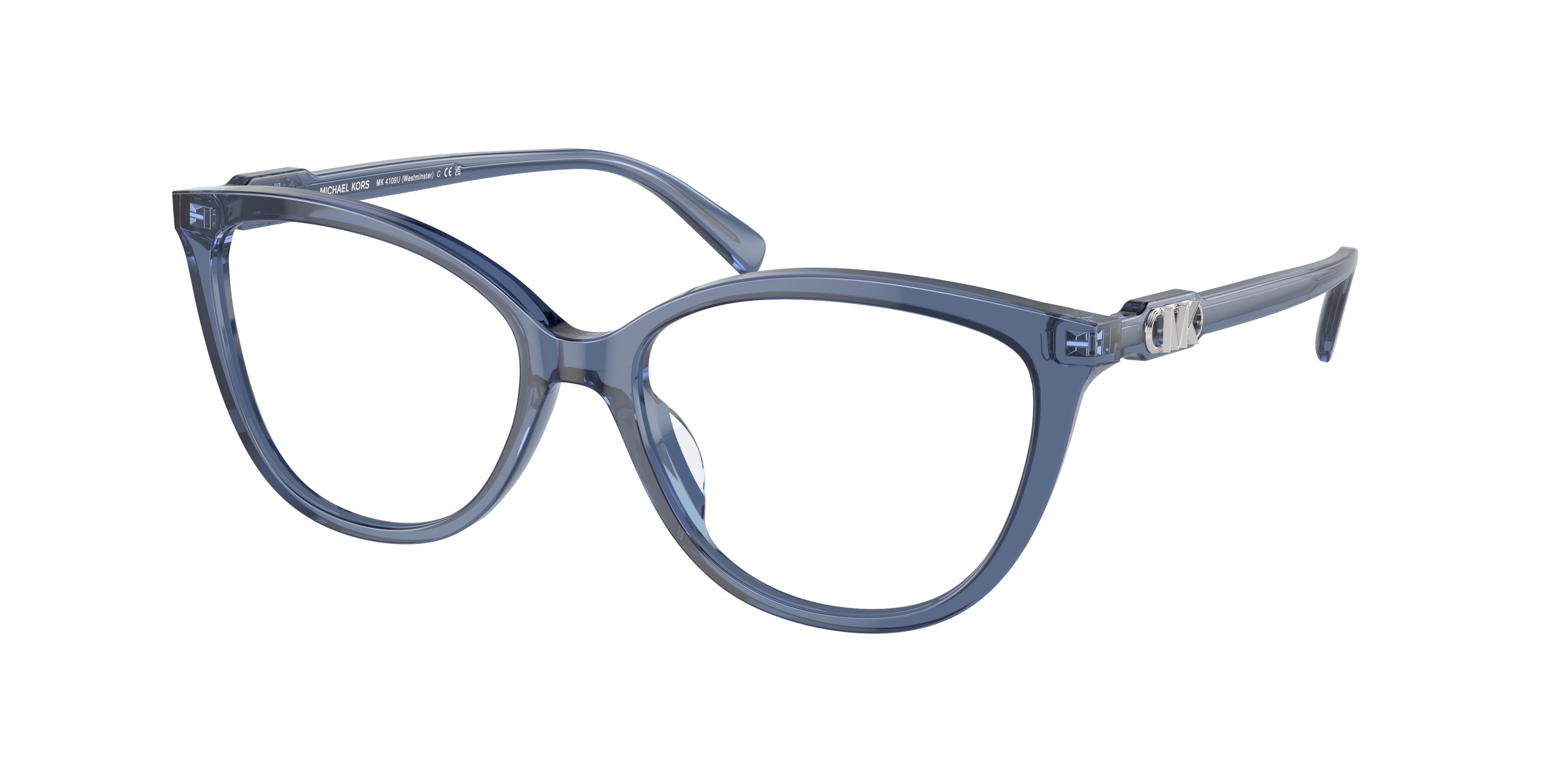 Eyeglasses Michael Kors MK 4110 U 3956 Avila Blue Transparent