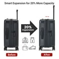 thumbnail image 4 of Wonder Florence 20" Carry On Hardside with 360 Degree Spinner Luggage, Black, 4 of 8