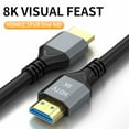 8K HDMI 2.1 Cable 8K@60Hz 48Gbps EARC ARC HDCP Ultra High Speed HDR For ...