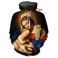 thumbnail image 3 of Sudadera con capucha con estampado 3D de la Santísima Virgen María y Jesús, fe, amor, esperanza, para hombres y mujeres, sudadera de manga larga, ropa para hombre, 3 of 5