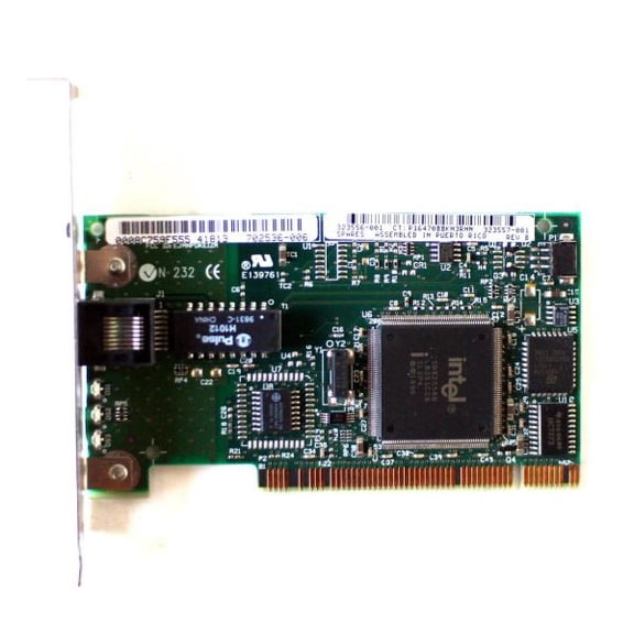 PCI NETWORK CARD 702536-006, 323556-001, 323557-001 REV.B, NC3121