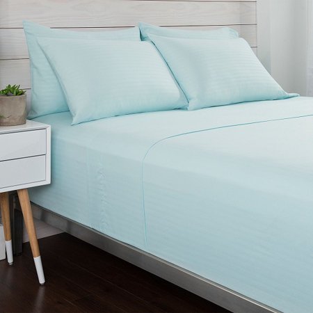 Cozelle Royal Microfiber Embossed Stripe 6 Piece Sheet Set In