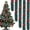 Tinsel Garland #C, variant on 9ft Christmas Garland with LED Lights, PVC Xmas Wreath for Front Door Decor, Flame Retardant Holiday Hanging Ornament for Indoor Outdoor Home Seasonal Party