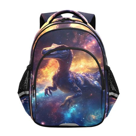 ALAZA Dinosaur in Starry Night School Backpack Elementary Bag Bookbag Travel Rucksack