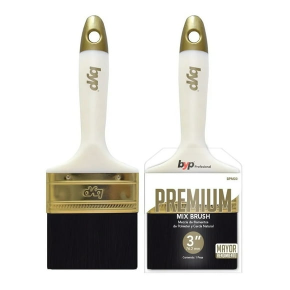 Brocha Premium BYP Mix 3 Caja con 12 piezas