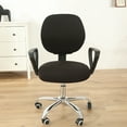 thumbnail image 2 of Moonsaad Stretch Office Computer Rotating Chair Split Cover, Spandex Seat Cover Chair Protector Slipcover, 2 of 8