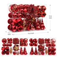 thumbnail image 3 of Shareconn 100Pcs Christmas Tree Decorations Ornaments Set Shatterproof Plastic Baubles Decorative Balls For Xmas Tree Decor Holiday Wedding Party Red, 3 of 5