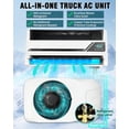 thumbnail image 5 of Aspligo 10000 BTU 12V Truck Air Conditioner, DC Inverter Split System, Pre-Charged Refrigerant, Plug & Play Installation for Semi-Trucks Trailers Heavy Equipment, 5 of 7